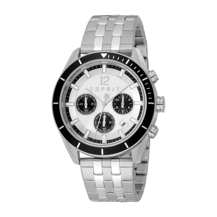 Esprit Bracelets ESPRIT Mens Chronograph Watch with Silver Color Case and Stainless Steel Bracelet Esprit Bracelets ESPRIT Mens Chronograph Watch with Silver Color Case and Stainless Steel Bracelet