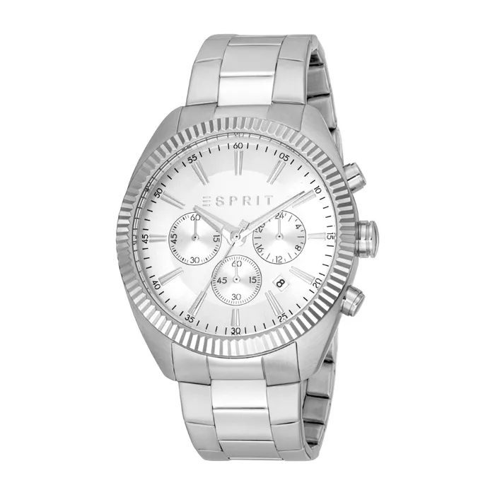 Esprit ESPRIT Mens Silver Color Watch with Chronograph Function and Stainless Steel Bracelet Bracelets Esprit ESPRIT Mens Silver Color Watch with Chronograph Function and Stainless Steel Bracelet Bracelets
