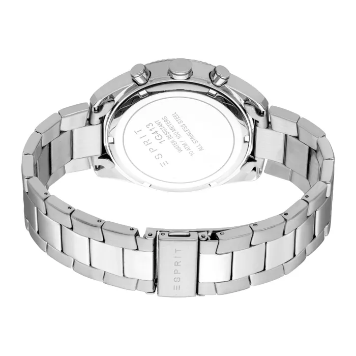Esprit ESPRIT Mens Silver Color Watch with Chronograph Function and Stainless Steel Bracelet Bracelets Esprit ESPRIT Mens Silver Color Watch with Chronograph Function and Stainless Steel Bracelet Bracelets