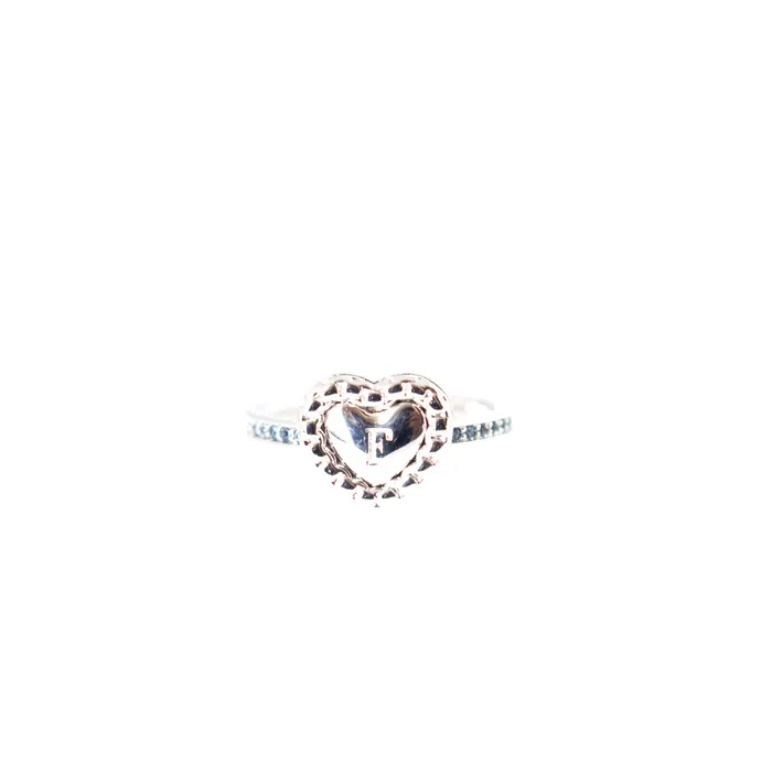 Ferre Milano Rings Ferre Milano Ring Silver With Blue Stone Size 8