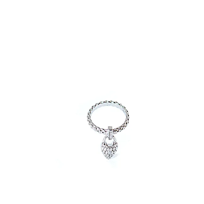 Just Cavalli Ring With Stone Heart Charm Just Cavalli Rings