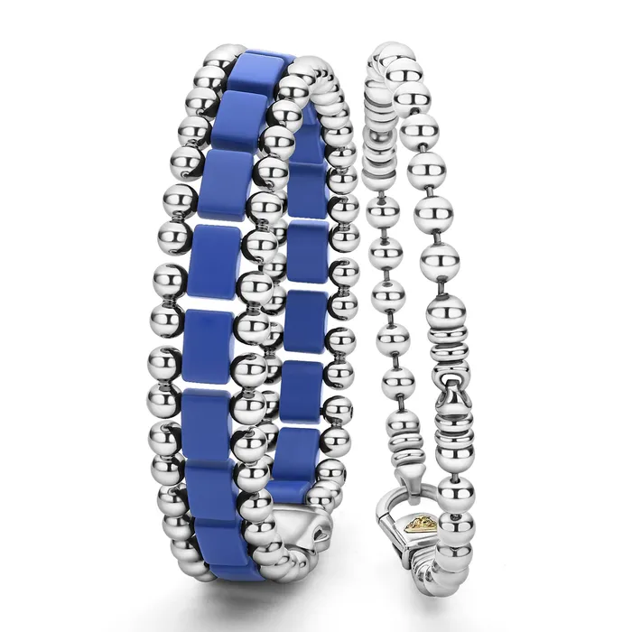 LAGOS Bracelets Anthem Matte Ultramarine Ceramic Beaded Bracelet Gift Set