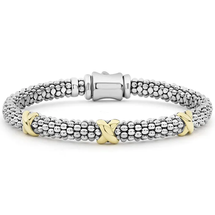 LAGOS Bracelets Signature Caviar TwoTone Caviar Bracelet Gift Set LAGOS Bracelets Signature Caviar TwoTone Caviar Bracelet Gift Set