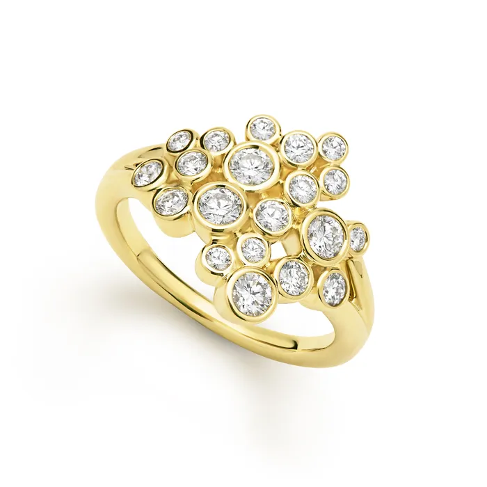 LAGOS Rings Fizz 18K Diamond Cluster Ring