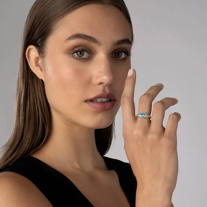 LAGOS Rings Rittenhouse Swiss Blue Topaz Ring LAGOS Rings Rittenhouse Swiss Blue Topaz Ring