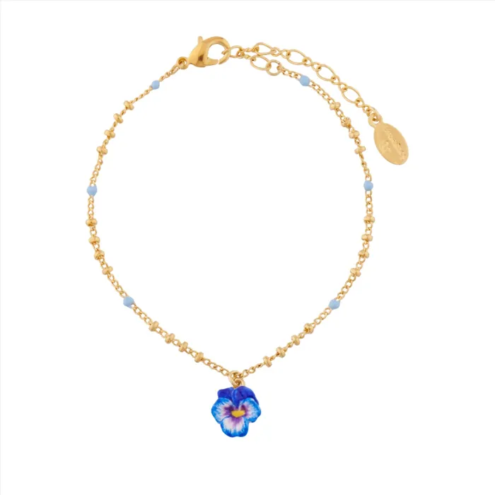 Les Nereides Bracelets Les Nereides Pansy Charm Bracelet