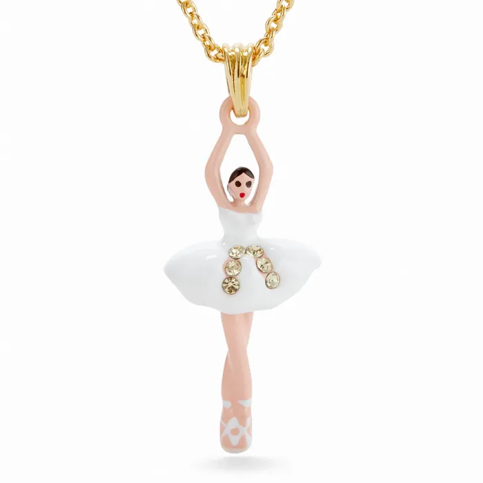 Les Nereides Mini Ballerina And Rhinestones Pendant Necklace Les Nereides Necklaces Les Nereides Mini Ballerina And Rhinestones Pendant Necklace Les Nereides Necklaces