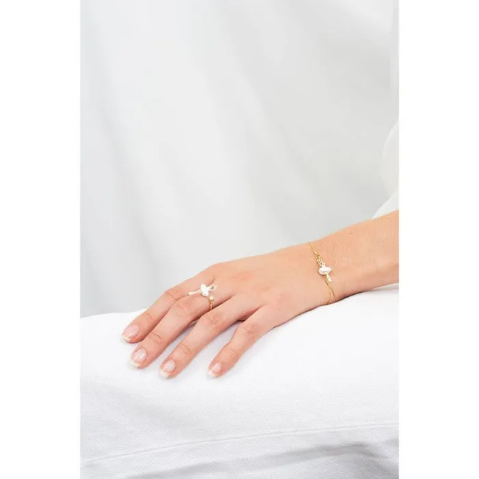 Les Nereides Rings Les Nereides Adjustable Ring With Mini Ballerina In A White Tutu Les Nereides Rings Les Nereides Adjustable Ring With Mini Ballerina In A White Tutu