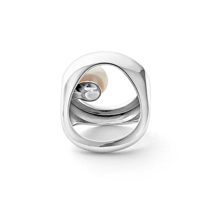Luna Circle Pearl Statement Ring LAGOS Rings Luna Circle Pearl Statement Ring LAGOS Rings