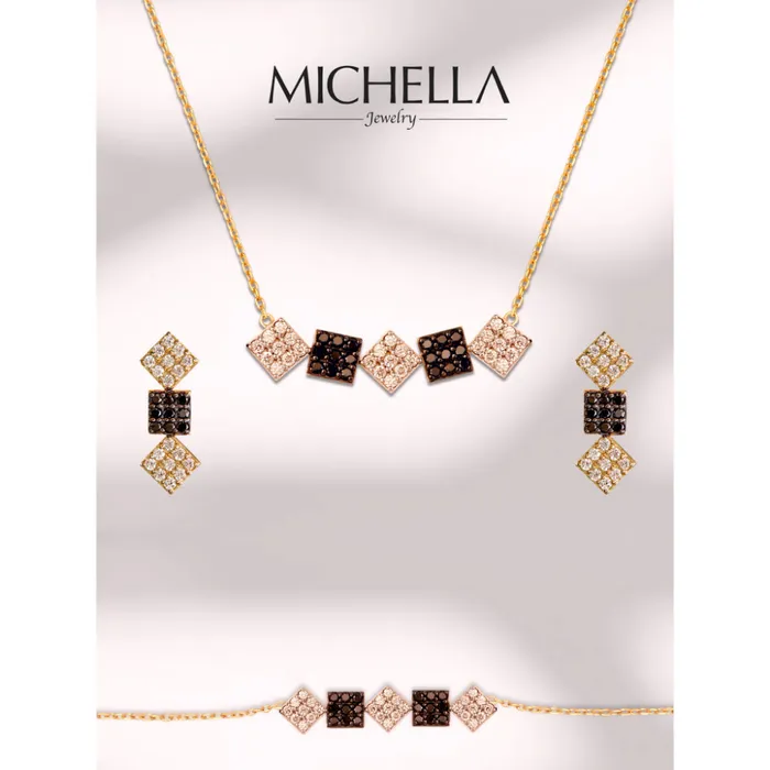Michella 18 Ct Gold Diamond Earring Basic Michella Earrings Michella 18 Ct Gold Diamond Earring Basic Michella Earrings