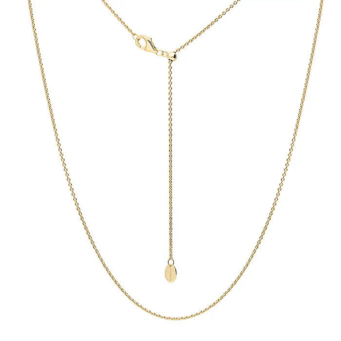 Necklaces BERRICLE Adjustable Slider Rolo Chain Necklace in Sterling Silver