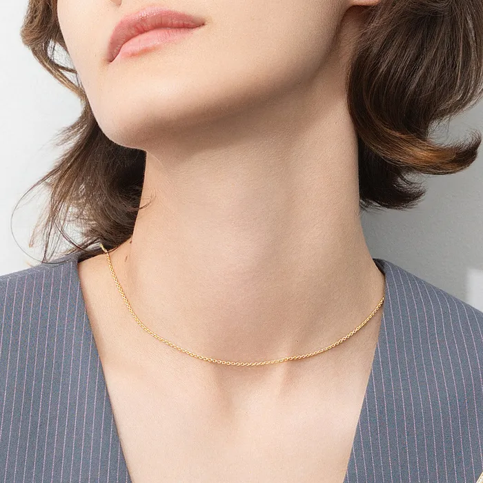 Necklaces BERRICLE Adjustable Slider Rolo Chain Necklace in Sterling Silver