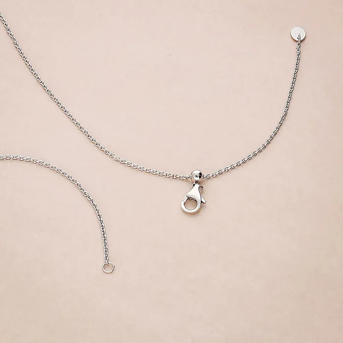 Necklaces BERRICLE Adjustable Slider Rolo Chain Necklace in Sterling Silver