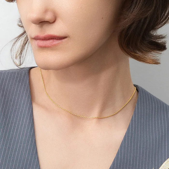 Necklaces BERRICLE Adjustable Slider Rolo Chain Necklace in Sterling Silver