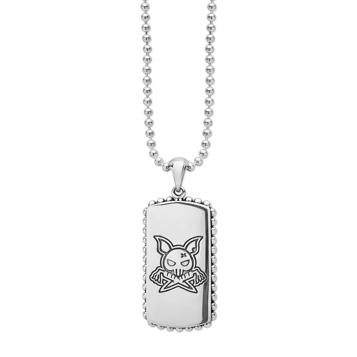 Necklaces LAGOS Anthem Black Agate Tag Amulet Necklace Necklaces LAGOS Anthem Black Agate Tag Amulet Necklace
