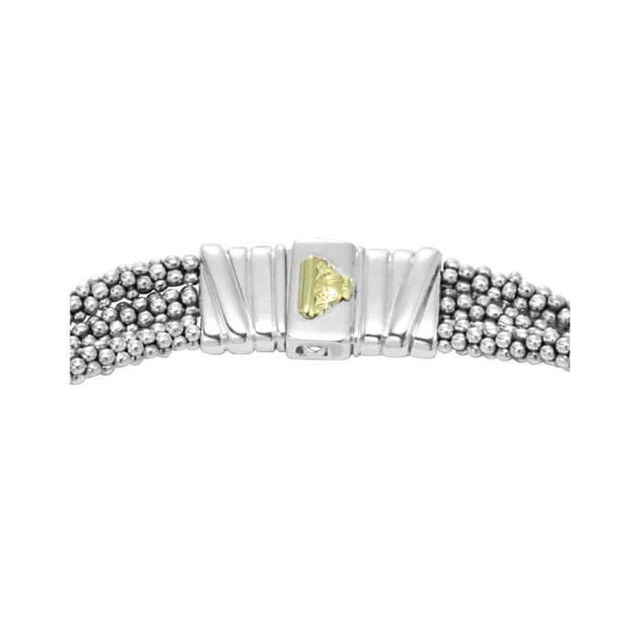 Necklaces Lagos Caviar Lux Statement TwoTone Caviar Diamond Necklace Necklaces Lagos Caviar Lux Statement TwoTone Caviar Diamond Necklace