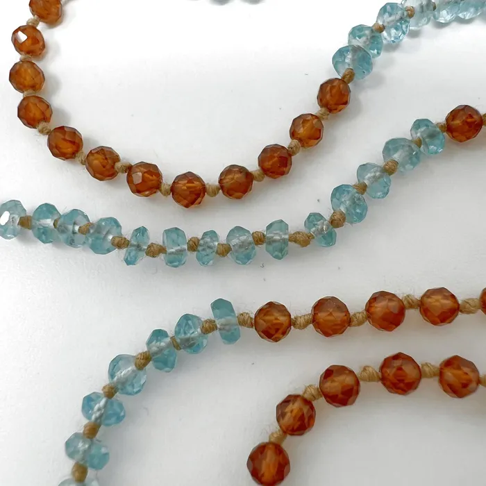 Necklaces Lena Skadegard Lena Skadegard Apatite and Hessonite Necklace