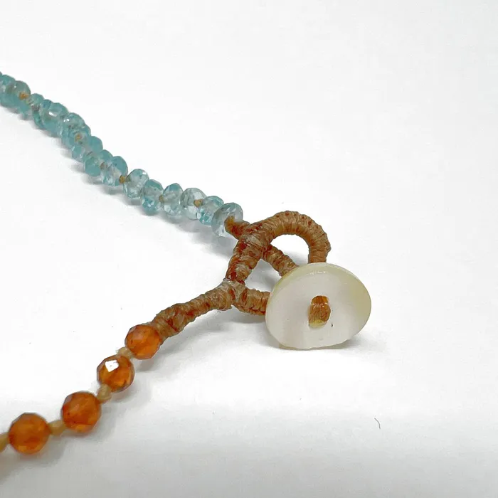 Necklaces Lena Skadegard Lena Skadegard Apatite and Hessonite Necklace