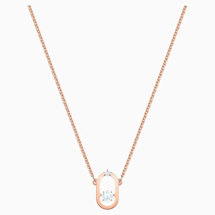Necklaces Swarovski North Necklace White RoseGold Tone Swarovski