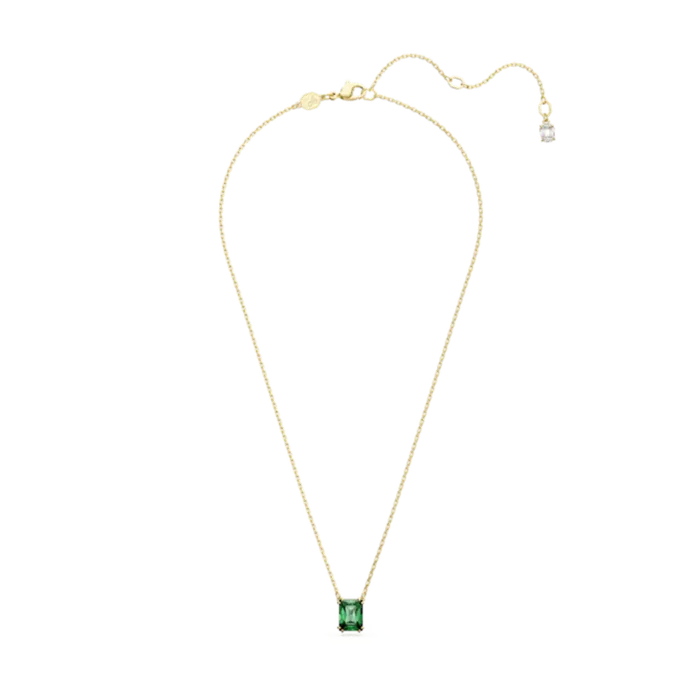 Necklaces Swarovski Swarovski Matrix Necklace Rectangular cut Green Goldtone plated Necklaces Swarovski Swarovski Matrix Necklace Rectangular cut Green Goldtone plated
