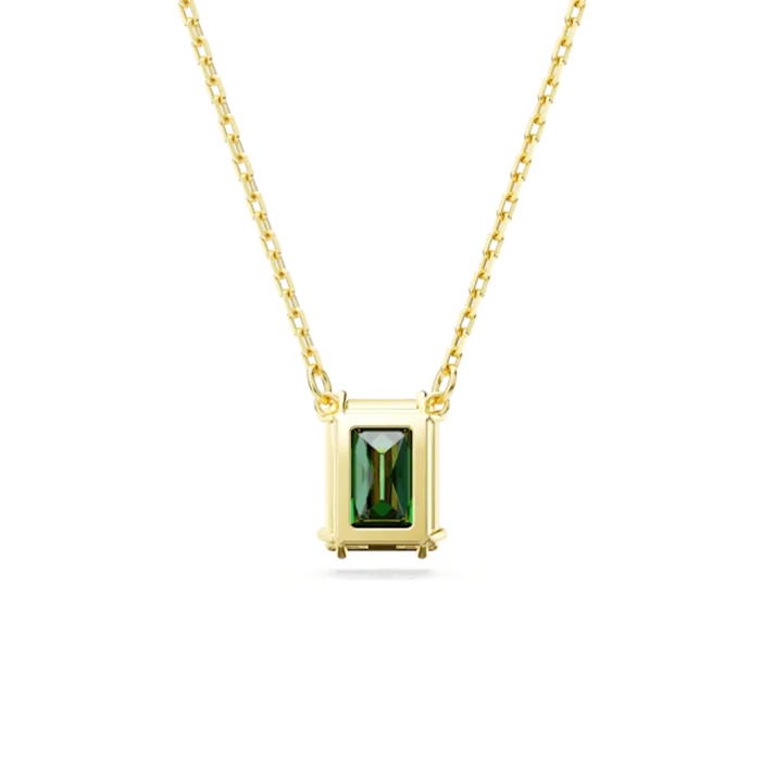 Necklaces Swarovski Swarovski Matrix Necklace Rectangular cut Green Goldtone plated Necklaces Swarovski Swarovski Matrix Necklace Rectangular cut Green Goldtone plated