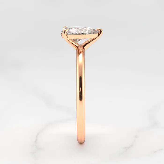 Pear Solitaire Diamond Ring Capucinne Rings