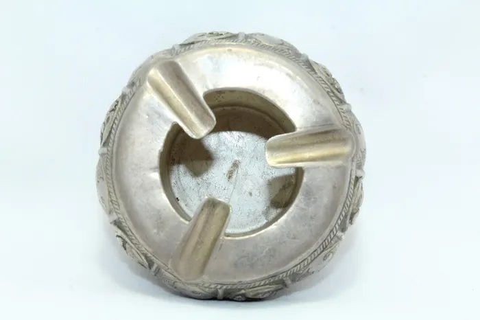 PH Artistic Ashtray Alloyed Solid Silver Traditional Handmade Floral Design Hand Engraved Dropshipped via Social Commerce Network Rings
