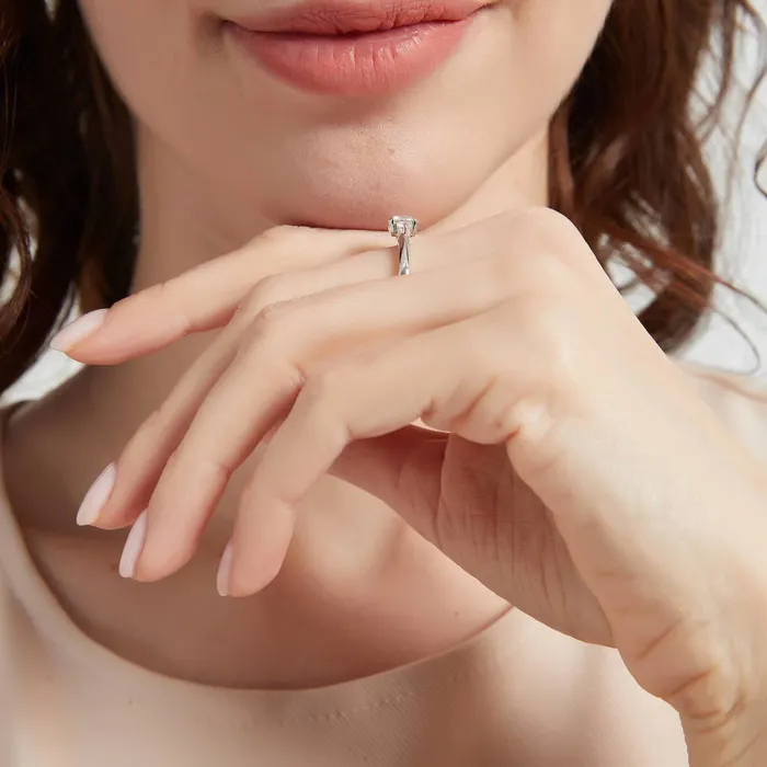 Rings BERRICLE 3Stone 08ct CZ Ring Set in Sterling Silver