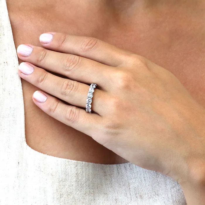 Rings BERRICLE CZ Eternity Ring in Sterling Silver