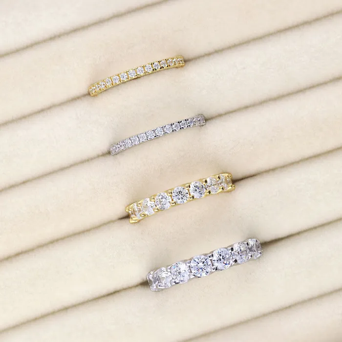 Rings BERRICLE CZ Eternity Ring in Sterling Silver