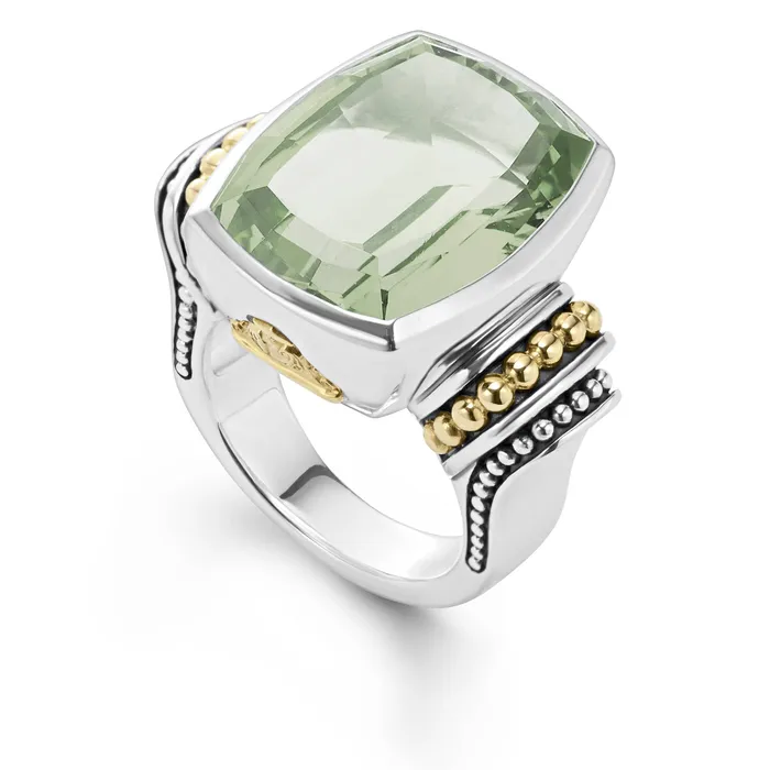 Rings Lagos Caviar Color Large Prasiolite Statement Ring