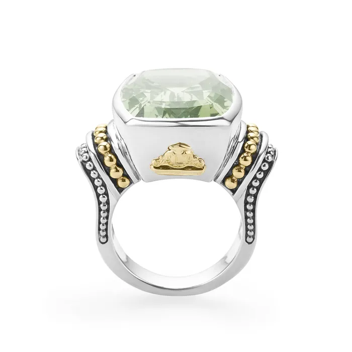 Rings Lagos Caviar Color Large Prasiolite Statement Ring Rings Lagos Caviar Color Large Prasiolite Statement Ring