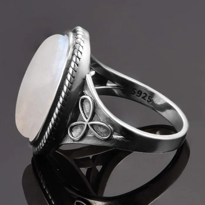 Rings WickedAF S925 Sterling Silver Moonstone Ring