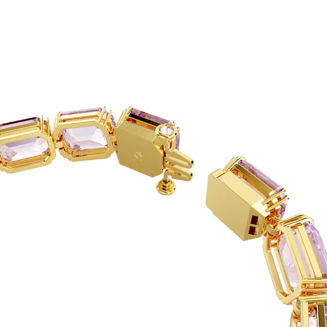 Swarovski Bracelets Swarovski Millenia Tennis Bracelet Octagon Cut Purple GoldTone Plated Swarovski Bracelets Swarovski Millenia Tennis Bracelet Octagon Cut Purple GoldTone Plated