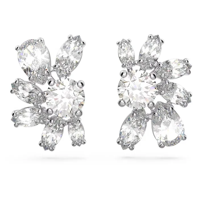 Swarovski Earrings Swarovski Gema Stud Earrings Flower White Rhodium plated ONE SIZE Swarovski Earrings Swarovski Gema Stud Earrings Flower White Rhodium plated ONE SIZE