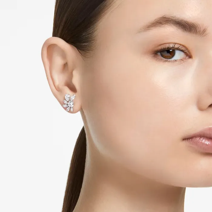 Swarovski Earrings Swarovski Gema Stud Earrings Flower White Rhodium plated ONE SIZE Swarovski Earrings Swarovski Gema Stud Earrings Flower White Rhodium plated ONE SIZE