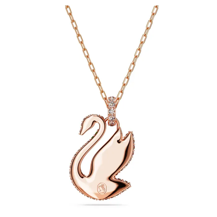 Swarovski Necklaces Swarovski Swarovski Iconic Swan Pendant Swan Green Rose GoldTone Plated Swarovski Necklaces Swarovski Swarovski Iconic Swan Pendant Swan Green Rose GoldTone Plated