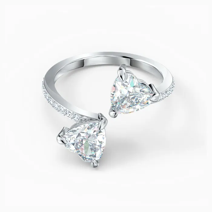 Swarovski Rings Swarovski Attract Soul Heart Ring White Swarovski Rings Swarovski Attract Soul Heart Ring White