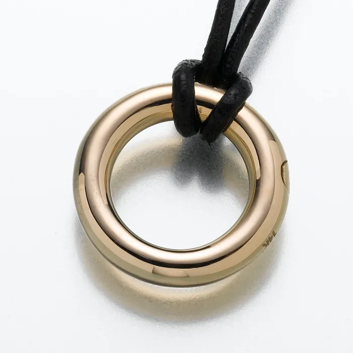 14K Yellow Gold Eternity Pendant Cremation Jewelry Madelyn PreStyled Sets