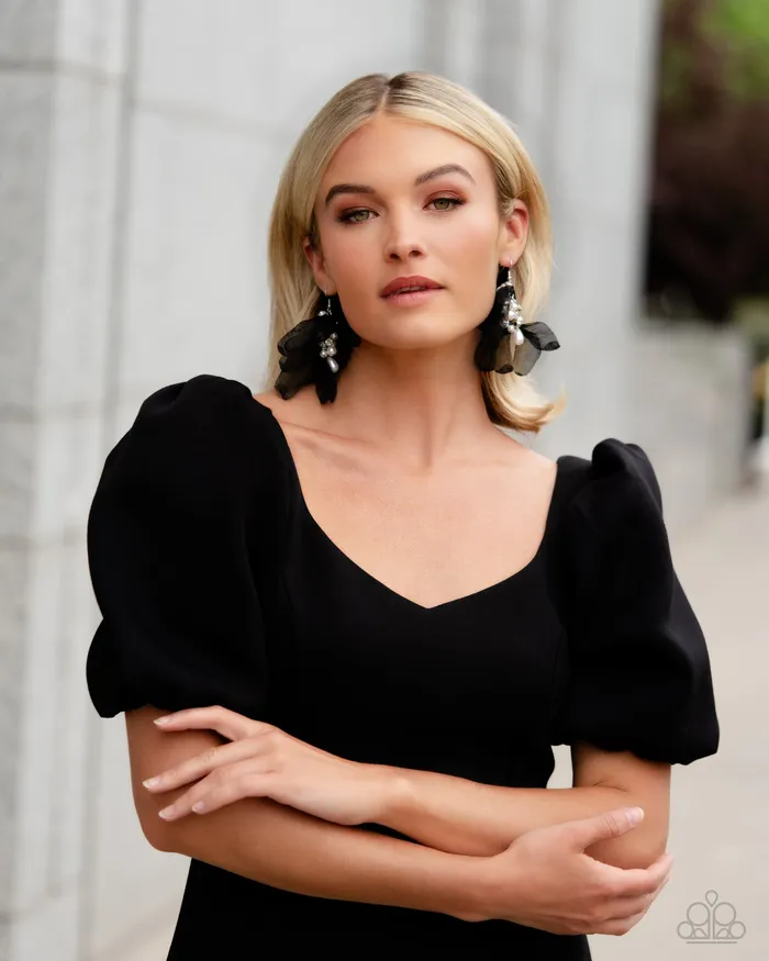 All Eyes On U Jewelry Paparazzi Accessories Cosmopolitan Charisma Black Paparazzi Earrings Earrings