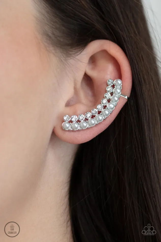 All Eyes On U Jewelry Paparazzi Accessories Earrings Doubled Down On Dazzle White Paparazzi Earrings