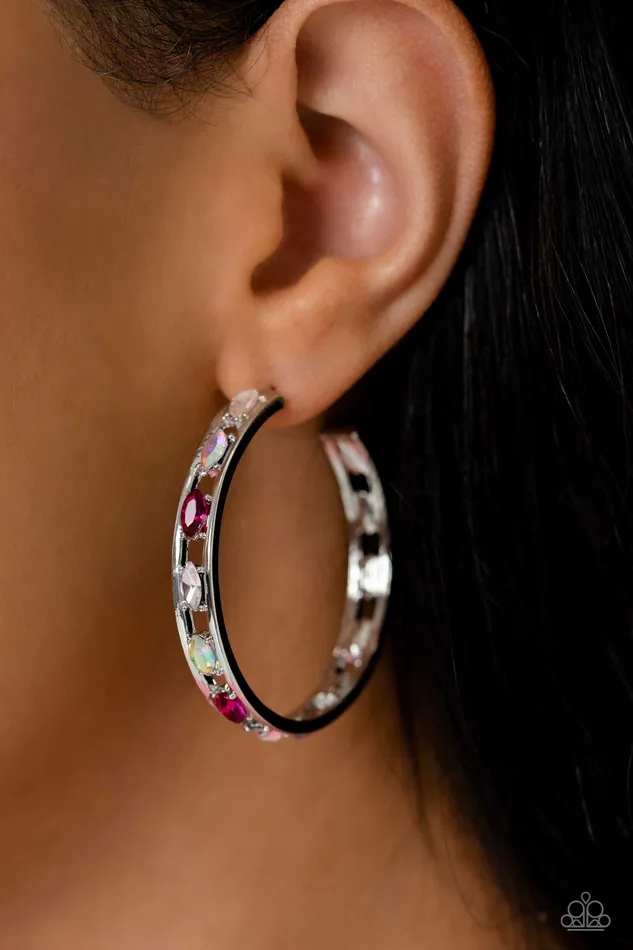 All Eyes On U Jewelry Paparazzi Accessories Earrings The Gem Fairy Pink Paparazzi Earrings