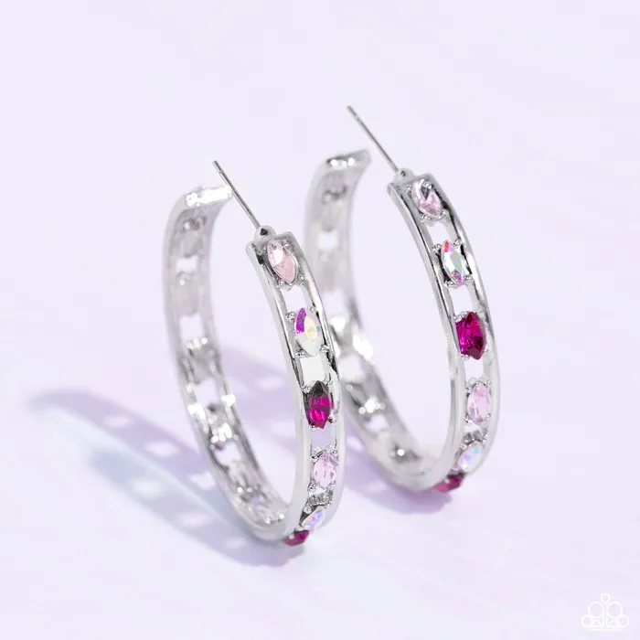 All Eyes On U Jewelry Paparazzi Accessories Earrings The Gem Fairy Pink Paparazzi Earrings