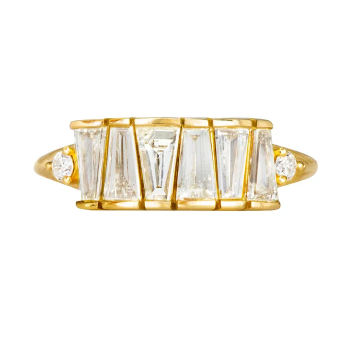 ARTEMER Rings OOAK Tapered Baguette Diamond Lineup Ring
