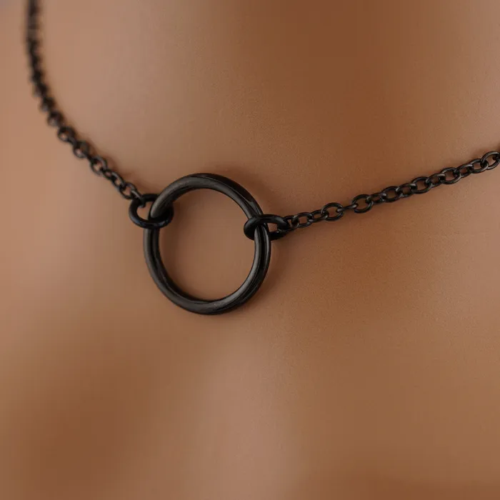 Black O Ring Captive Collars Rings