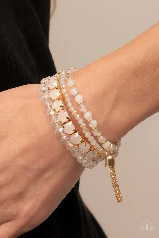 Bracelets All Eyes On U Jewelry Paparazzi Accessories Day Trip Trinket Gold Paparazzi Bracelet