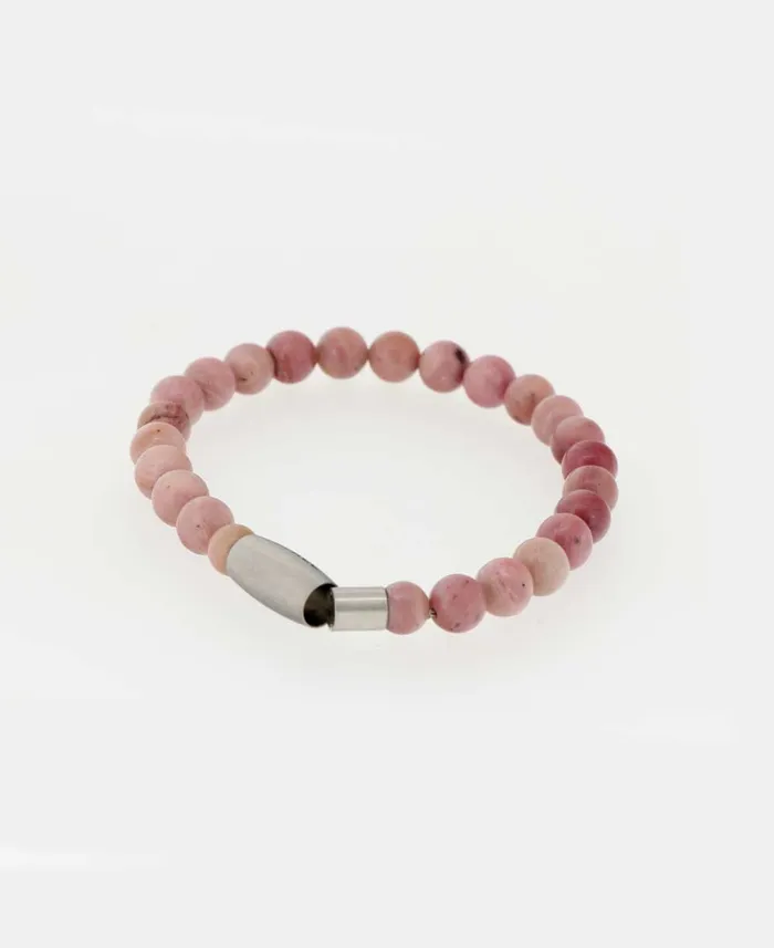 Bracelets Buddha Groove Grace Rhodonite Gemstone Bracelet