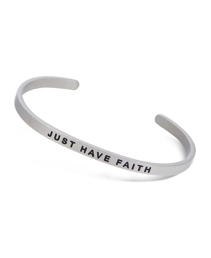 Bracelets Buddha Groove Just Have Faith Inspirational Cuff Bracelet