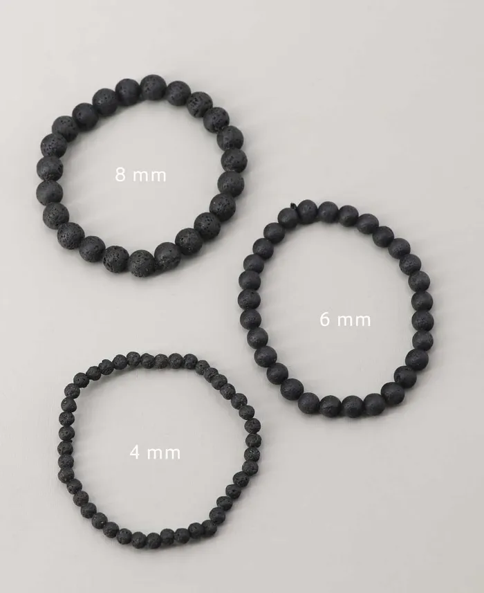Bracelets Buddha Groove Stretch Lava Beads Adjustable Bracelet