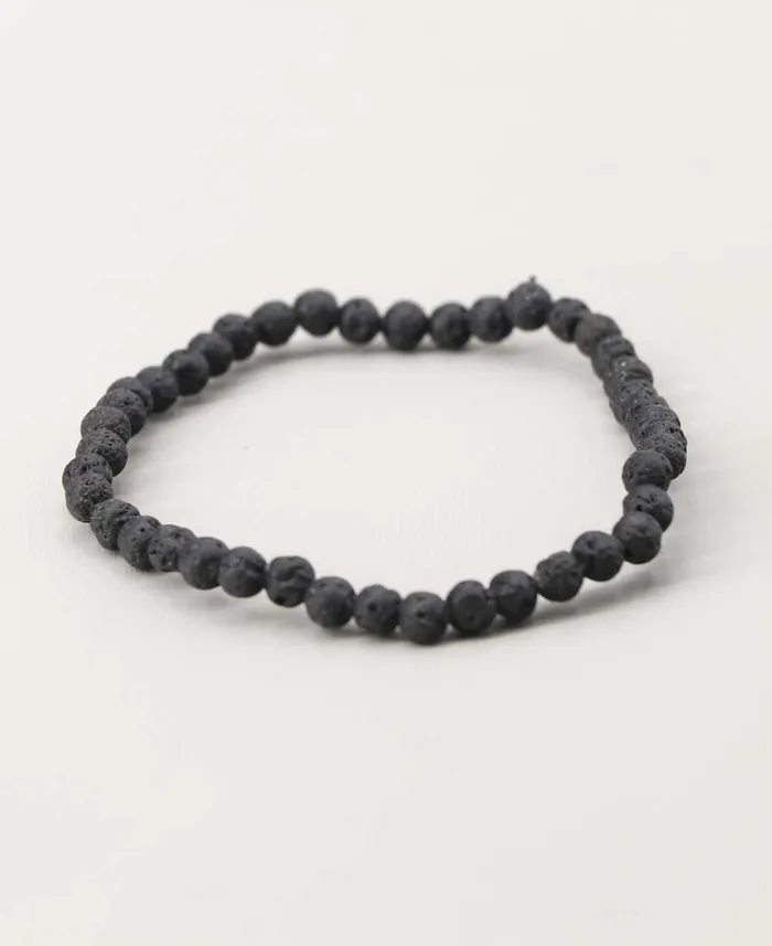 Bracelets Buddha Groove Stretch Lava Beads Adjustable Bracelet